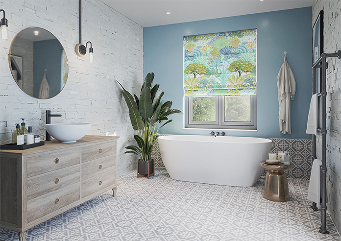 Kolkata Velvet, Spring Mist - Twist&Fit Roman Blind - Image 6